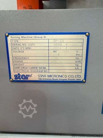 CNC Sliding Head Lathe Star Micronics SP-23 CNC Sliding Head Swiss Type Lathe