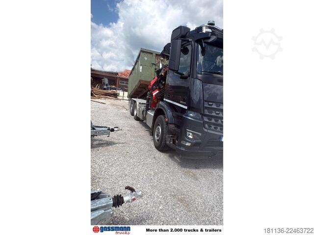 卷臂钩自卸卡车 Mercedes-Benz Arocs 2553 L 6x4/4 HAD, Lenk-/Liftachse, Palfinger