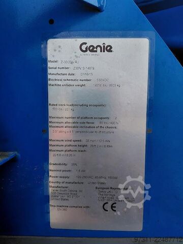 Ledad teleskopisk arbetsplattform Genie Z-30/20N RJ