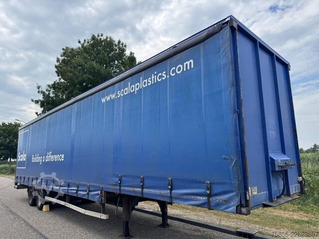 Semi low loader Meert Semi Curtainside / SAF / Double Tires