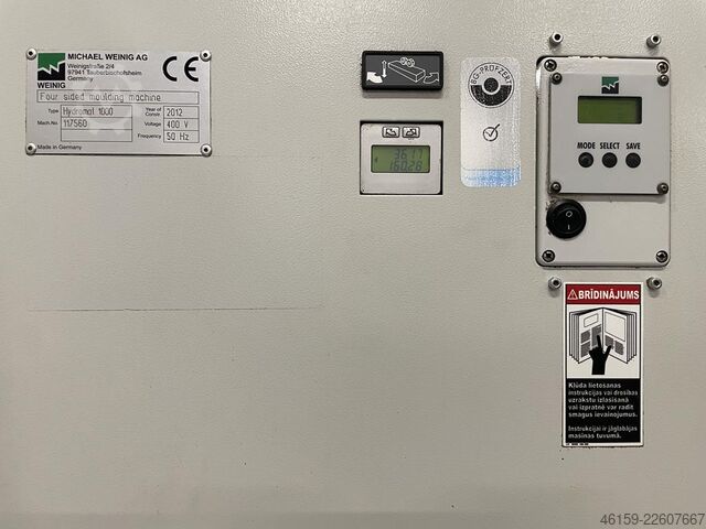 Moulder WEINIG HYDROMAT 1000 + MECHANISATION