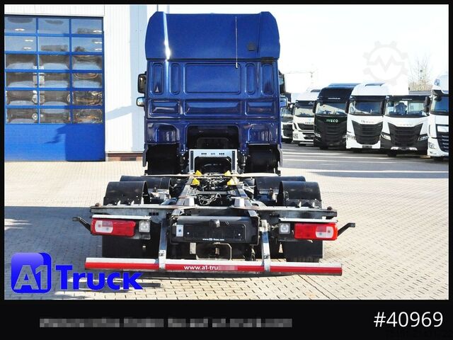 Camión con caja móvil DAF XF 480 FAN, SCC, 7,82 Jumbo, Lenkachse,  Standklima,