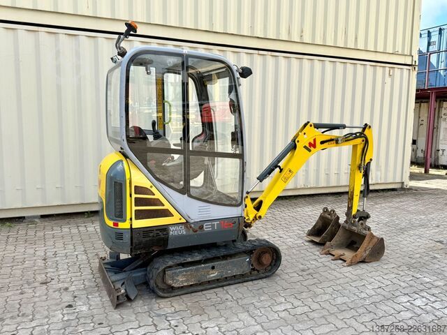 Miniekskavaator WACKER Neuson ET16 / 2019 BJ / 1.520 H / 3x Löffel