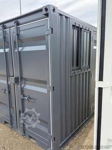 Anden  8 Fuß Container , Neuwertig, Seitentür & Fenster