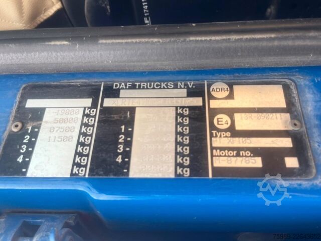 Standardni SZM DAF XF 105.510 Euro 5 MANUAL gearbox, PARK CLIMA, r...