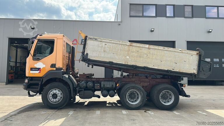 3-stranný sklápač Renault Kerax 385 (POMPE MANUELLE / MANUAL PUMP / 6X4 /...