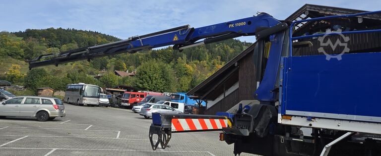 Lastebil med lasteplan (åpen) MAN 7T MIL GL 6x6 KAT1 Palfinger PK 11000 Kr