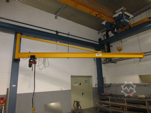 Wandschwenkkran Schwenkkran Kettenzug Vetter PW Demag Drehkran Hallenkran Kran Ausladung 6m NL 500Kg 0,5t DC Kettenzug