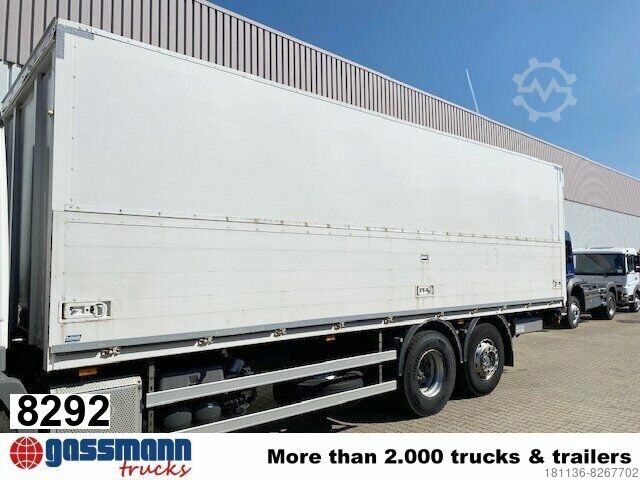 Camión caja Boese Getränkekoffer mit Schwenkbordwänden,