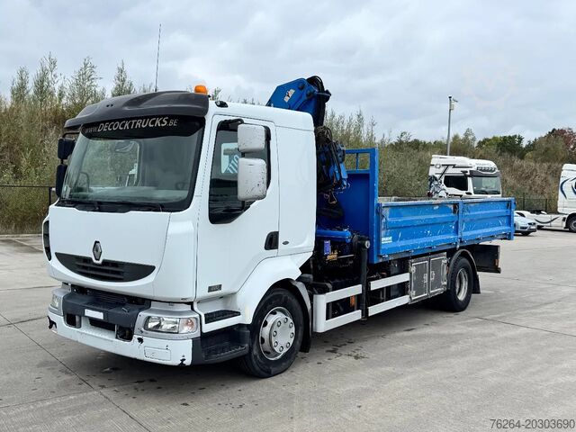 Dumper Renault Midlum 220 16T KIPPER+KRAAN