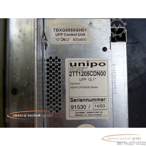 Componente Unipo unipo 2TT1205CDN00 Monitoreinheit TFT 12.1"
