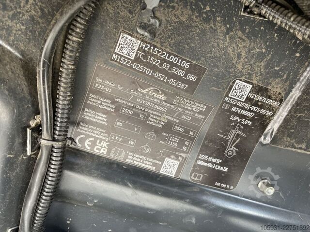 Forklift elektrik 4 roda Linde E25-01