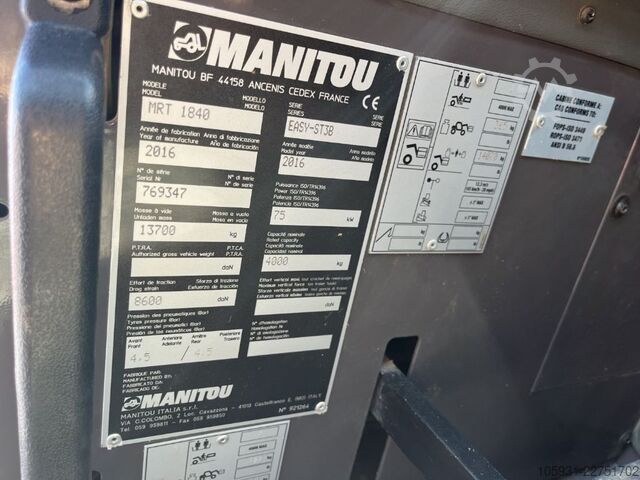 Forklift teleskopik berputar Manitou MRT1840
