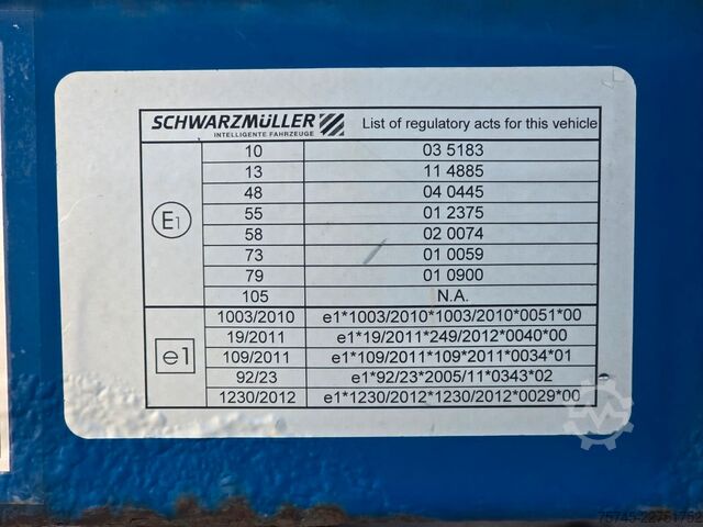 Atvira puspriekabė SCHWARZMÜLLER J-SERIE * 2X LIFT * MITNAHMESTAPLER * SAF