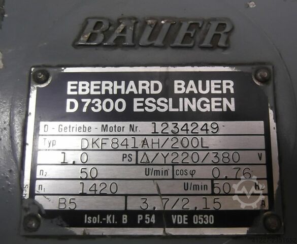 Menjač motor 0,75 kW 50 obrtaja BAUER DKF841AH/200L