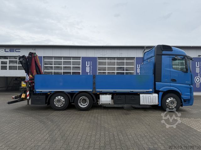 Кран-манипулятор на шасси грузовика MERCEDES-BENZ ACTROS 2545 6x2 Pritsche Kran Palfinger PK20001K