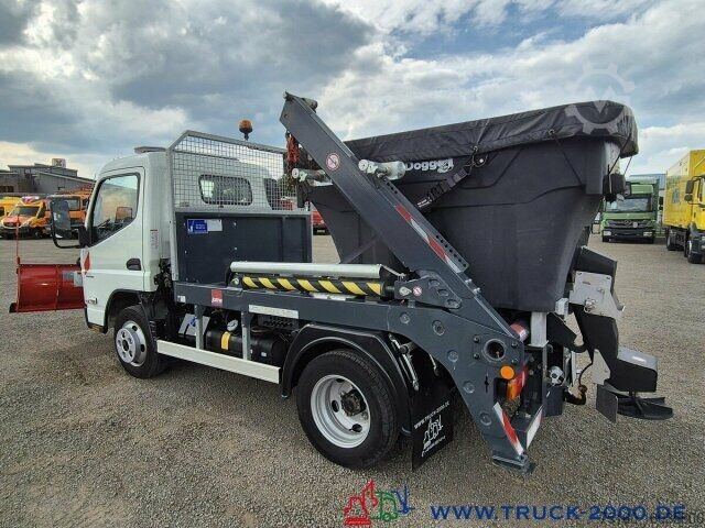 Kravas mikroautobuss ar pašizgāzēju Mitsubishi Canter Fuso 6S15 Winter Schneeschild Salzstreuer