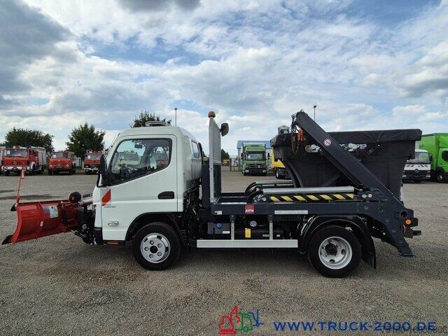 Kravas mikroautobuss ar pašizgāzēju Mitsubishi Canter Fuso 6S15 Winter Schneeschild Salzstreuer