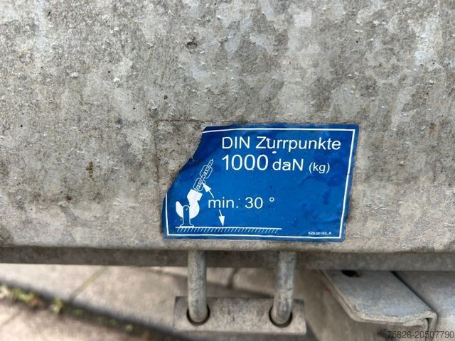 נגרר פלטפורמה נמוכה HUMBAUR Tieflader 3,5t 2,87t NZL HS353718