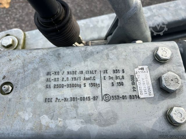 נגרר פלטפורמה נמוכה HUMBAUR Tieflader 3,5t 2,87t NZL HS353718