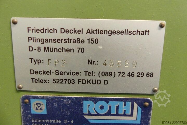Gereedschapfreesmachine Deckel FP2