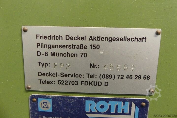 Gereedschapfreesmachine Deckel FP2
