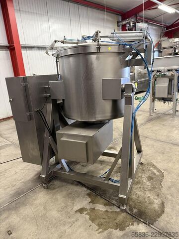 Bollitore di miscelazione ribaltabile in acciaio inox con coperchio pneumatico Unknown 