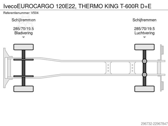 Jäähdytetyt/pakastetut kuljetukset Iveco EUROCARGO 120E22, THERMO KING T-600R D+E