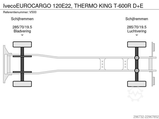 Jäähdytetyt/pakastetut kuljetukset Iveco EUROCARGO 120E22, THERMO KING T-600R D+E