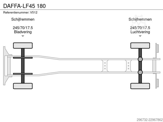 Jäähdytetyt/pakastetut kuljetukset DAF FA-LF45 180