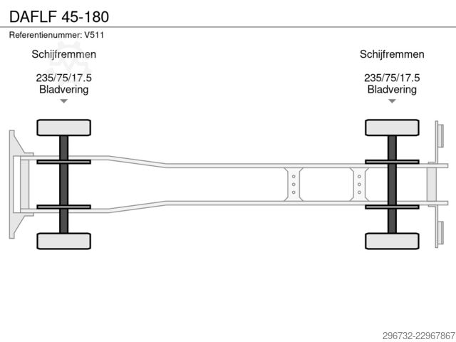 Jäähdytetyt/pakastetut kuljetukset DAF LF 45-180