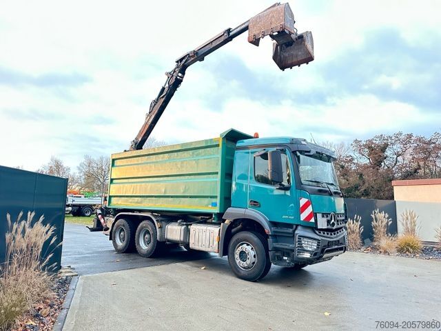 Truck mounted crane MERCEDES-BENZ Arocs 2646 6x4Selbstlader Kran Kipper Bordmatik