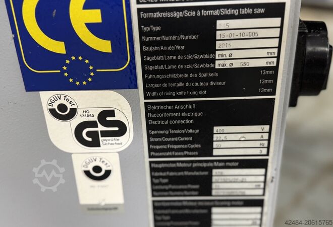 Scie de calibrage Altendorf F45
