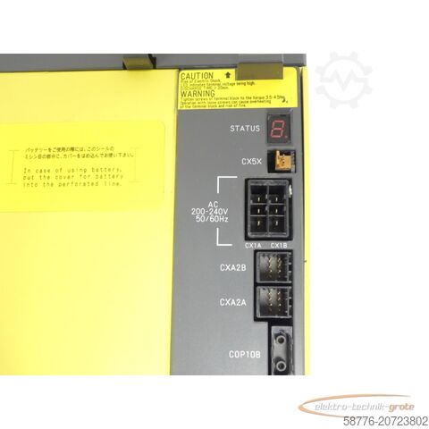 Fanuc component Fanuc A06B-6127-H106 Verstärker SV 180HV SN V11345759