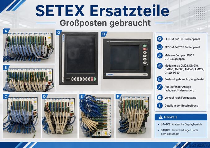 Unité de contrôle SETEX SECOM Ersatzteile  Großposten Gebraucht