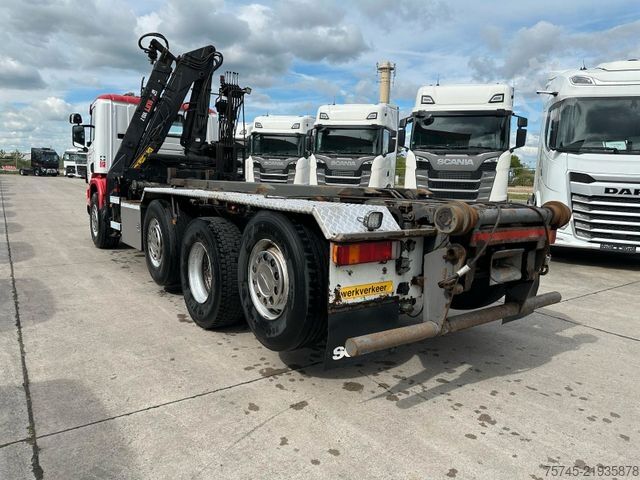 Ανατρεπόμενο φορτηγό SCANIA 380 * 8 x 2 * HIAB  105 Z KRAN *2 x LIFT *ABROLL