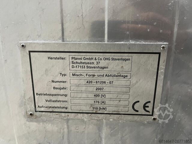 Vleesverwerkingsmachine Rheon; Disona; Hoegger; Eima 