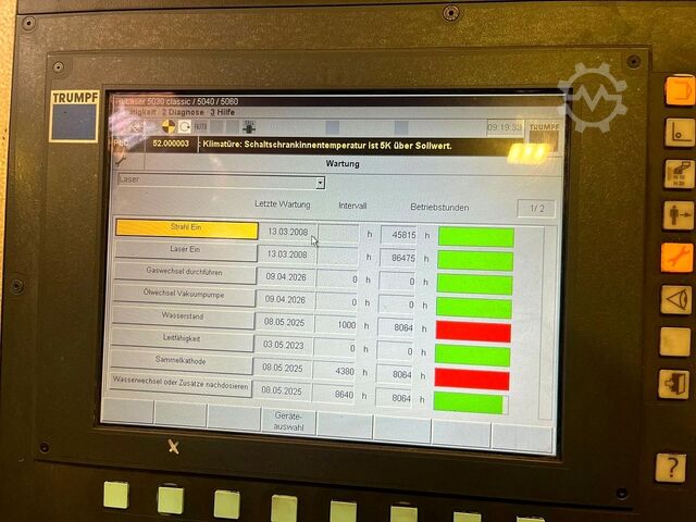 Mesin pemotong laser TRUMPF TruLaser 5030 Classic