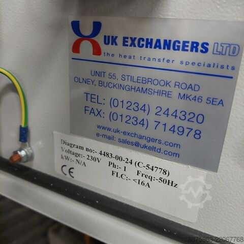 Комплектный теплообменник UK Exchangers Ltd UKE-8-4PV-8 - (50 kW) 8 Plates