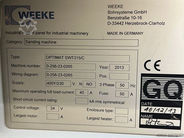 широколентова шлайфмашина Bütfering SWT 315 Optimat