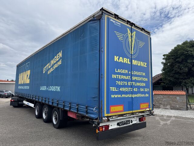 Мега напівпричіп із платформою та тентом Krone SD MegaLiner, 3m, Liftachse, BPW Achsen
