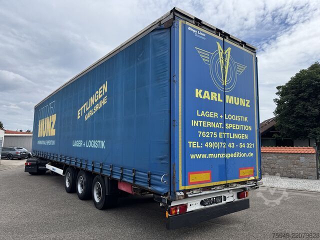 Мега напівпричіп із платформою та тентом Krone SD MegaLiner, 3m, Liftachse, BPW Achsen