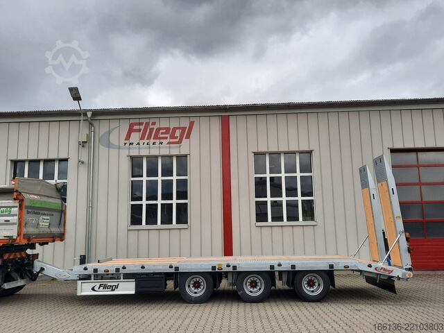 Plattform Anhänger FLIEGL Tridem-Plattform Anhänger TPS 300 Bau