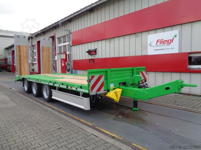 Plattform Anhänger FLIEGL Tridem-Plattform Anhänger TPS 300 Bau