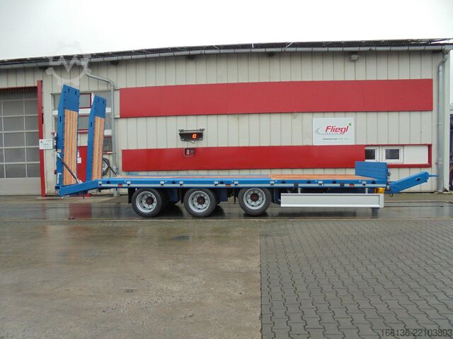 Plattform Anhänger FLIEGL Tridem-Plattform Anhänger TPS 300 Bau