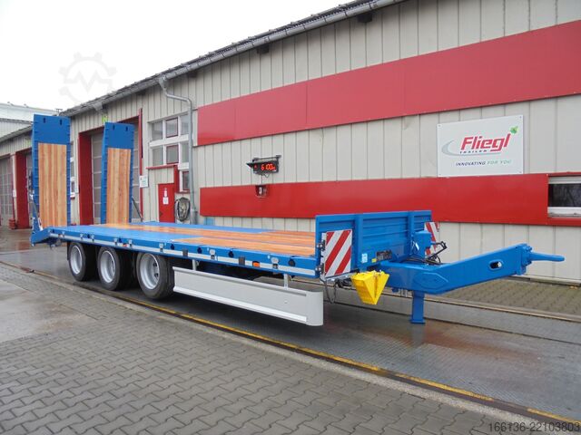 Plattform Anhänger FLIEGL Tridem-Plattform Anhänger TPS 300 Bau