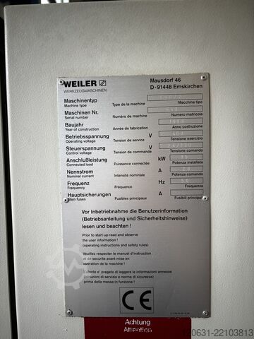 CNC strug WEILER E 50
