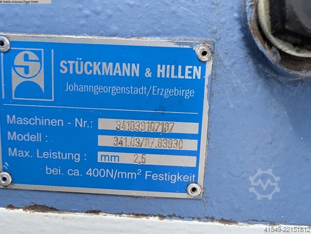 Plate Bending Machine - 3 Rolls STüCKMANN U. HILLEN 4591