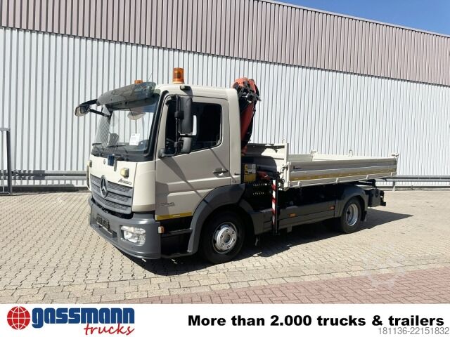 डंपर ट्रक Mercedes-Benz Atego 823 K 4x2, Palfinger Kran PK 7001 K,