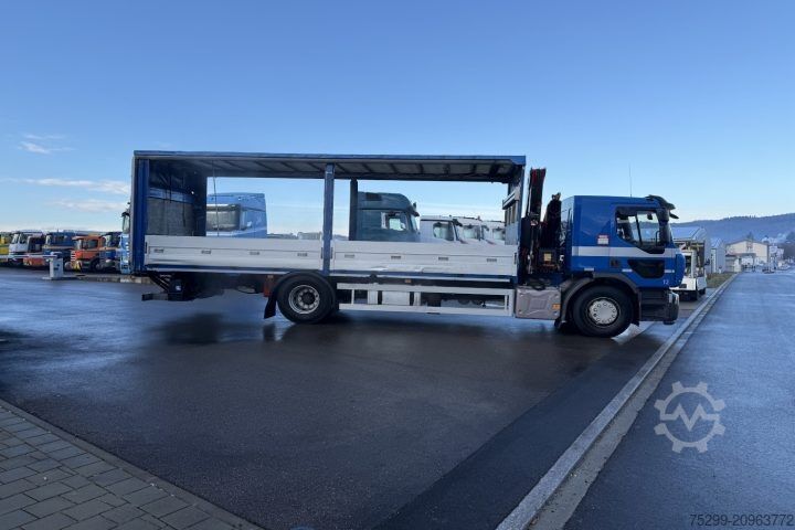 מנוף מותקן על משאית Renault D Wide 18.380 4x2 F130A.22 / Swiss-Vehicle